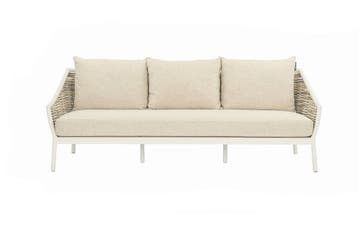 Apple Bee Milou 3-zits loungebank Oyster |