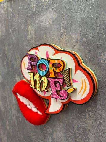 KIRAS - DESIDERO POPME! RED, Antiek en Kunst, Kunst | Schilderijen | Modern