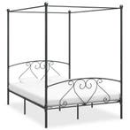 vidaXL Hemelbedframe metaal grijs 160x200 cm, Verzenden