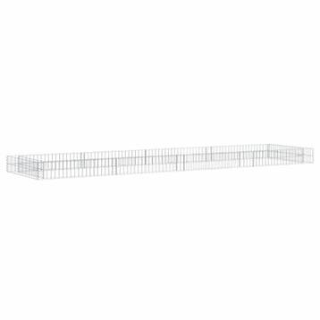 vidaXL Gabion plantenbak verhoogd 400x100x20 cm, Verzenden