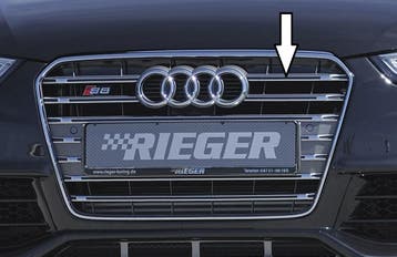 Grill geschikt voor Audi S5 (B8) platinumgrau incl. S5-Logo, Verzenden, Nieuw, Audi