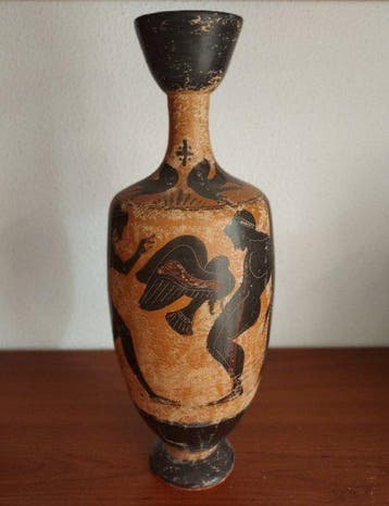 Replica van een oude Griek - Aardewerk sculptuur - 34 cm, Antiek en Kunst