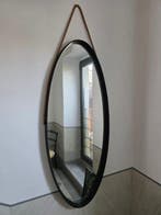 Wandspiegel - Hout - grote ovale spiegel, Antiek en Kunst