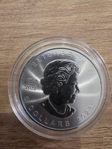 Canada. 5 Dollars 2023 - Elizabeth Maple Leaf (Zonder, Postzegels en Munten