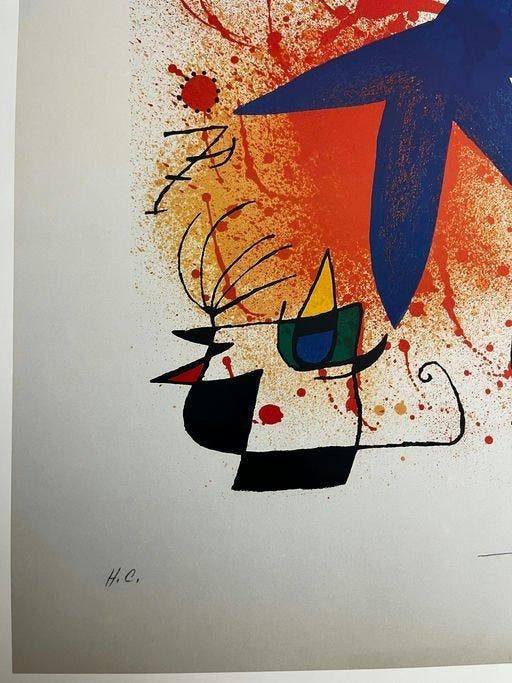 Joan Miro (1893-1983) - Létoile bleue, Antiquités & Art, Antiquités | Autres Antiquités