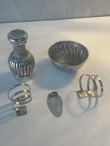 Service de table - Argent - Lot de 5 objets