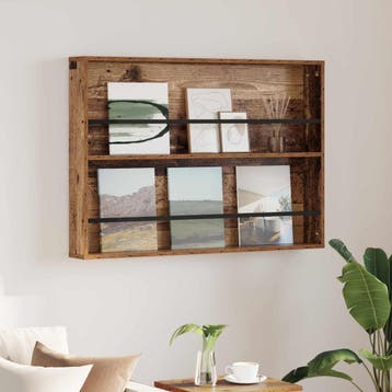 vidaXL Tijdschriftenrek Oudhout 100 x 12 x 70 cm Bewerkt, Verzenden, Nieuw