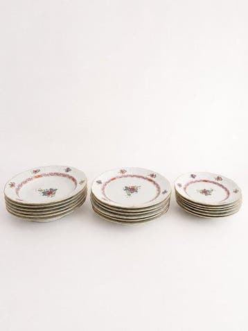 Herend - Tafelservies voor 6 (18) - Apponyi multicolor -
