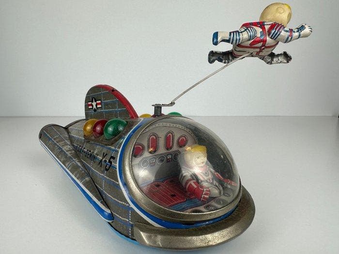 Masudaya - Blikken speelgoed - U.S.A.F.-Gemini X-5 Spaceship, Antiquités & Art, Antiquités | Jouets