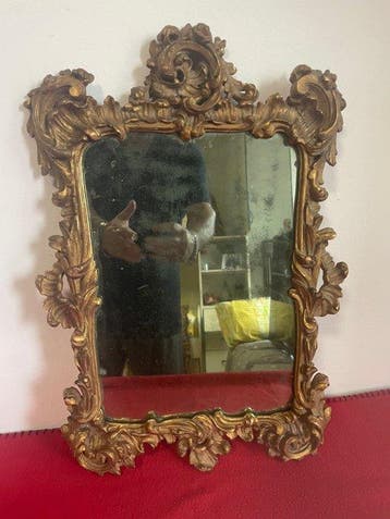 Spiegel - Antieke Veneziaanse spiegel in barok-rococo stijl, Antiek en Kunst