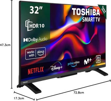 TOSHIBA TV 32WV2463DG 32 LED HD Ready VIDAA (TV toestellen), Ophalen of Verzenden, Nieuw
