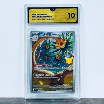Pokémon Graded card - Alolan Exeggutor 129 - 30th