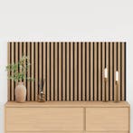 vidaXL Wandpanelen 2 pcs Naturel 60,5 x 60 cm, Doe-het-zelf en Bouw, Verzenden, Nieuw