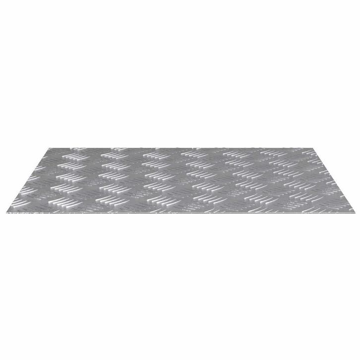 vidaXL Trap Tread 4 st 60 x 50 cm Zilver Aluminium, Doe-het-zelf en Bouw, Ladders en Trappen, Nieuw, Verzenden