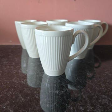 Wedgwood - Tasse (6) - Windsor - Porcelaine - Gobelets