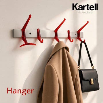 Kartell - Alberto Meda - Kapstok - Mod. Hanger RED Editie,
