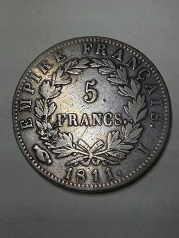 Frankrijk. Napoléon I (1804-1814). 5 Francs 1811-I, Limoges