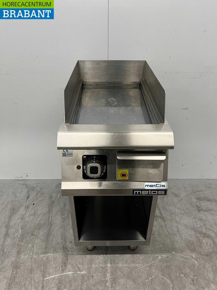 RVS Olis Chroom Spiegel Bakplaat Grillplaat 40 cm 400V, Zakelijke goederen, Horeca | Keukenapparatuur, Ophalen of Verzenden