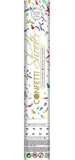 Gekleurde Confetti Kanon Brandvertragend 30cm, Verzenden, Nieuw