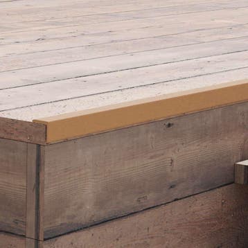 vidaXL Terras hoekplinten 5 st 170 cm HKC teakkleurig, Doe-het-zelf en Bouw, Verzenden, Nieuw