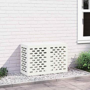 vidaXL Air Conditioner Hoes Wit 90 x 40 x 60 cm Staal, Verzenden, Nieuw