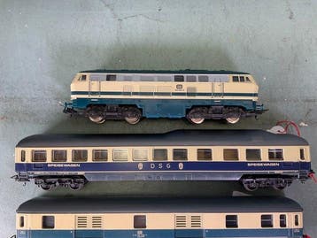 Lima H0 - Modeltrein (7) - BR 218 met zes rijtuigen - DB, Hobby en Vrije tijd, Nieuw