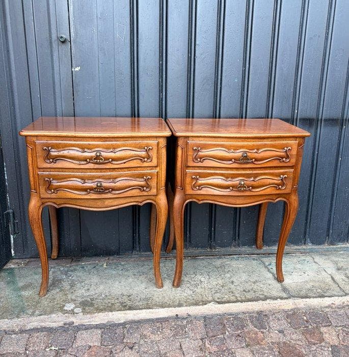 Nachtkastje (2) - Hout, Antiek en Kunst, Curiosa en Brocante