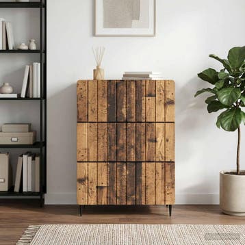 vidaXL Ladekast 66 x 34,5 x 92 cm Bewerkt hout Oud hout, Verzenden