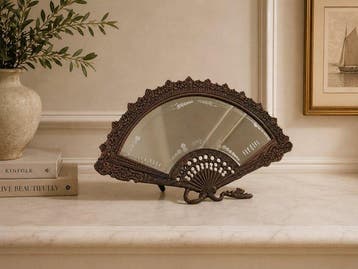 Miroir - Laiton, Bronze - miroir en éventail