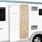 vidaXL Vliegengordijn 56x200 cm chenille beige, Verzenden, Nieuw