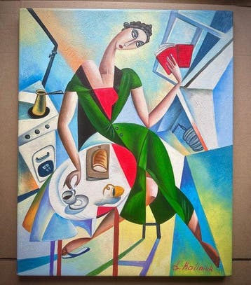 Julie Khaliniu (XX) - Weekend morning, Antiek en Kunst
