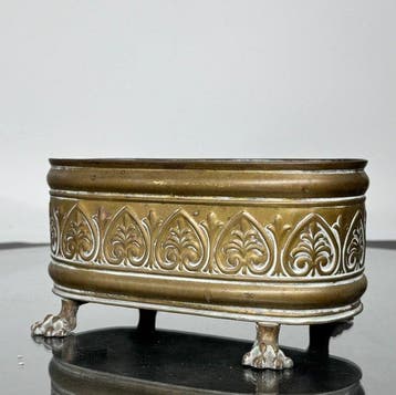 Jardinière - Verguld messing - Messing-jardinière