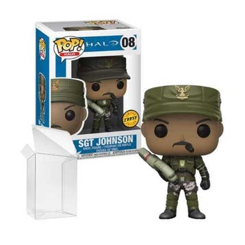 Funko Pop! Games Halo: Sgt. Johnson (Cigar) #08 CHASE, Verzenden