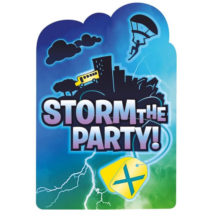 Fortnite Uitnodigingen 15,8cm 8st, Hobby & Loisirs créatifs, Articles de fête, Envoi