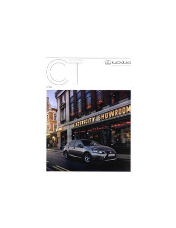 2018 LEXUS CT 200H BROCHURE NEDERLANDS, Nieuw