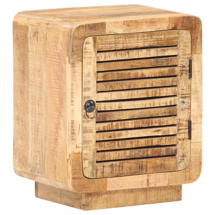 vidaXL Nachtkastje 40x30x50 cm ruw mangohout, Huis en Inrichting, Slaapkamer | Nachtkastjes, Nieuw, Verzenden