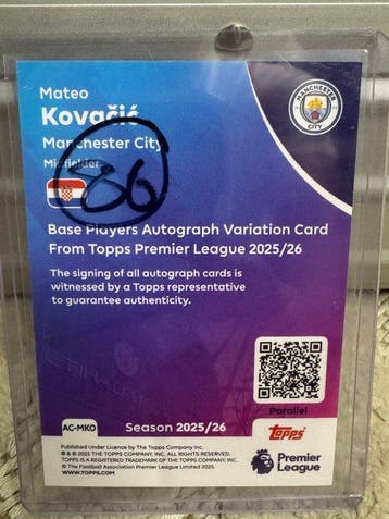 2025/26, 2021/22 Topps Topps Premier League Mateo Kovacic, Verzamelen, Nieuw