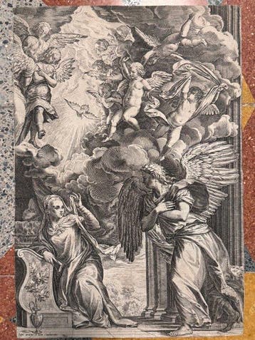 Cornelius Cort (1533-1578) - L’annunciazione