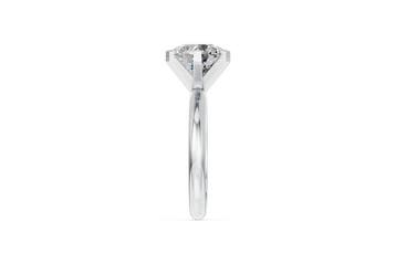 Ring - 14 karaat Witgoud - 3.02ct. tw. Diamant (Lab-grown), Handtassen en Accessoires, Ringen, Nieuw