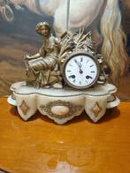 Figurale pendule - Antiek Brons, Messing - 1850-1900