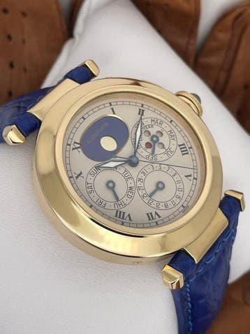 Cartier - Pasha de Cartier Perpetual Calendar 18K Yellow, Nieuw