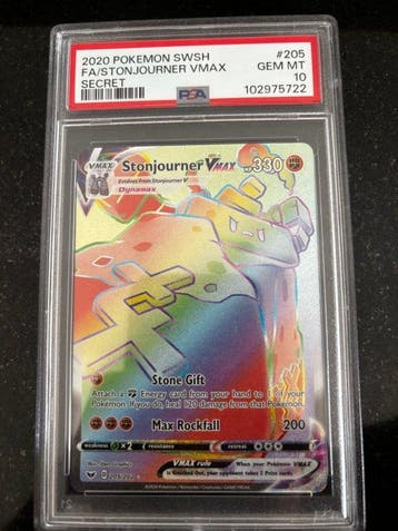 Pokémon - 1 Graded card - Stonjourner 205/202 Foil, Full, Nieuw