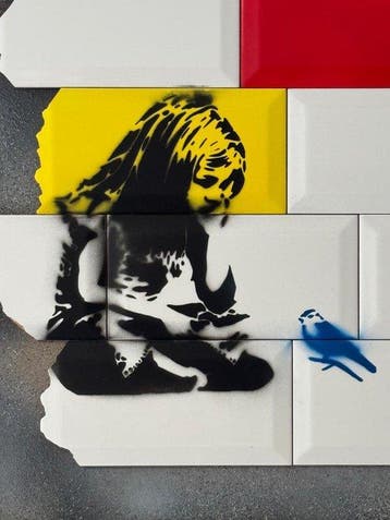 Bubble - Banksy x Mondrian