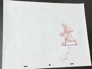 Walt Disney - Originele animatietekening van Jane, groot