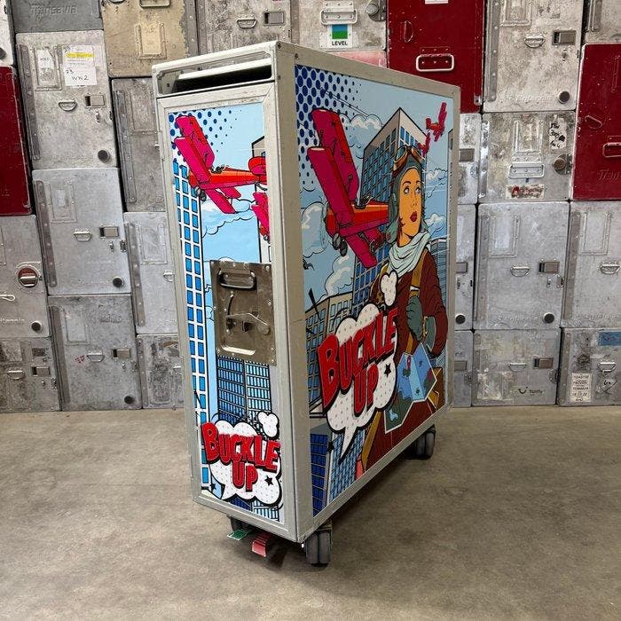 Driessen Aerospace - Trolleys van luchtvaartmaatschappijen -, Antiek en Kunst, Antiek | Wandborden en Tegels