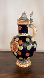Kruik - Keramiek, pewter - Vintage kan, Antiek en Kunst