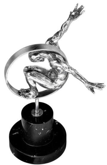 Lorenzo Quinn (1966) - Sculpture, Volare - 23 cm - Aluminium