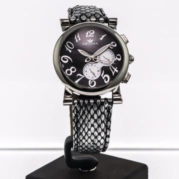 Optima - Swiss Made Watch - OSL245-SL-3 - Grey Strap - Sans