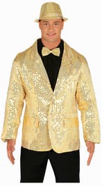 Gouden Blazer Heren Pailletten, Verzenden, Nieuw