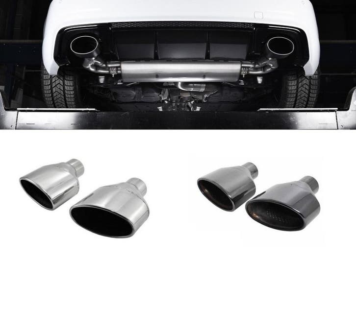 RS Look Uitlaat Tips 152mm x 95mm voor Audi, Auto diversen, Tuning en Styling, Ophalen of Verzenden